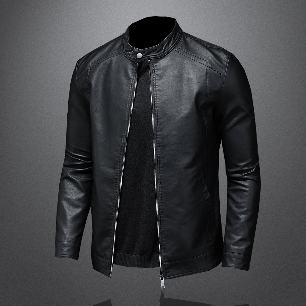 Classic Leather Moto Jacket