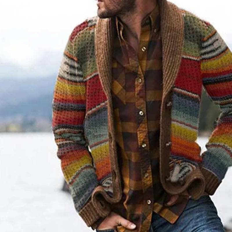 Marlow Striped Knit Cardigan