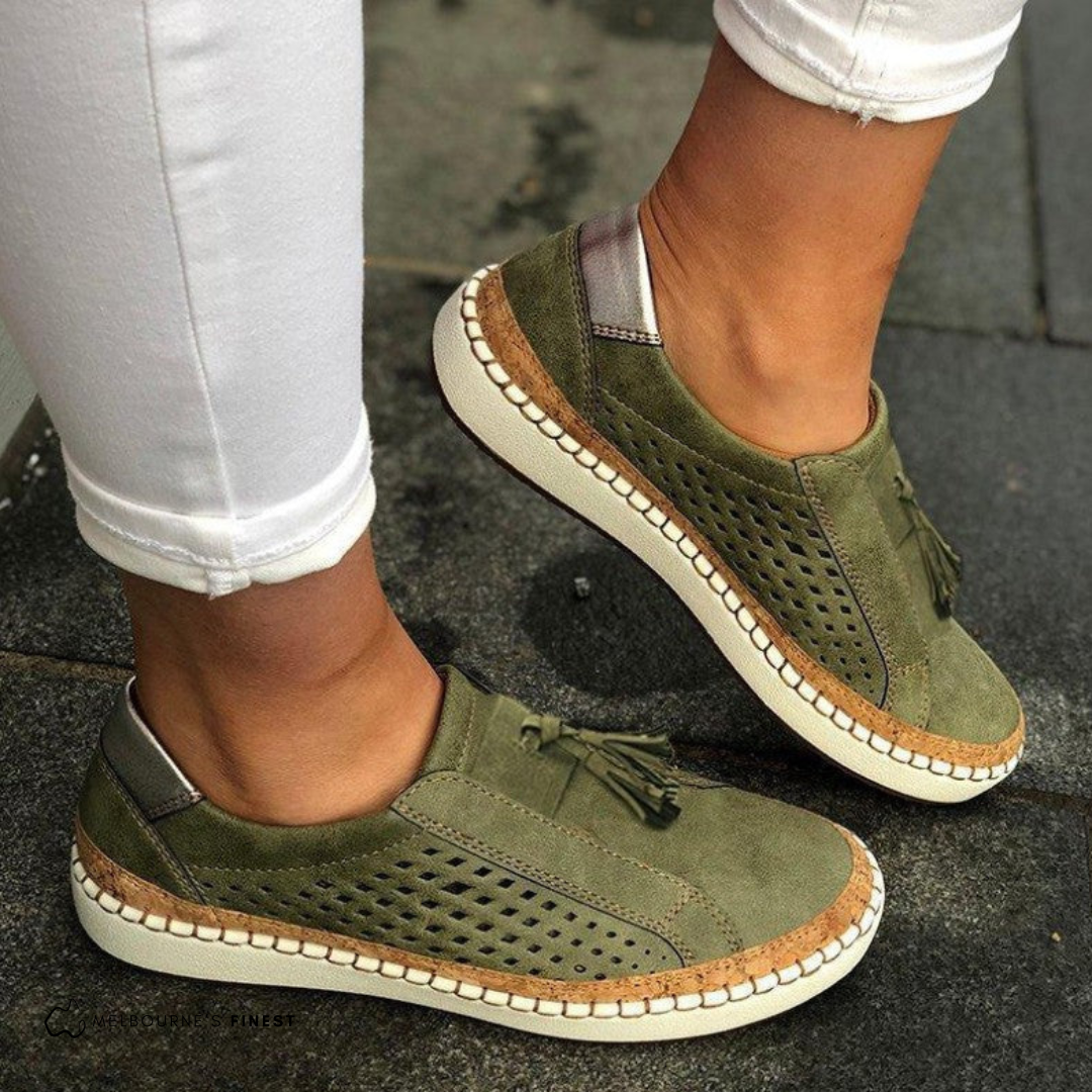 Women’s Perforated Slip-On Shoes