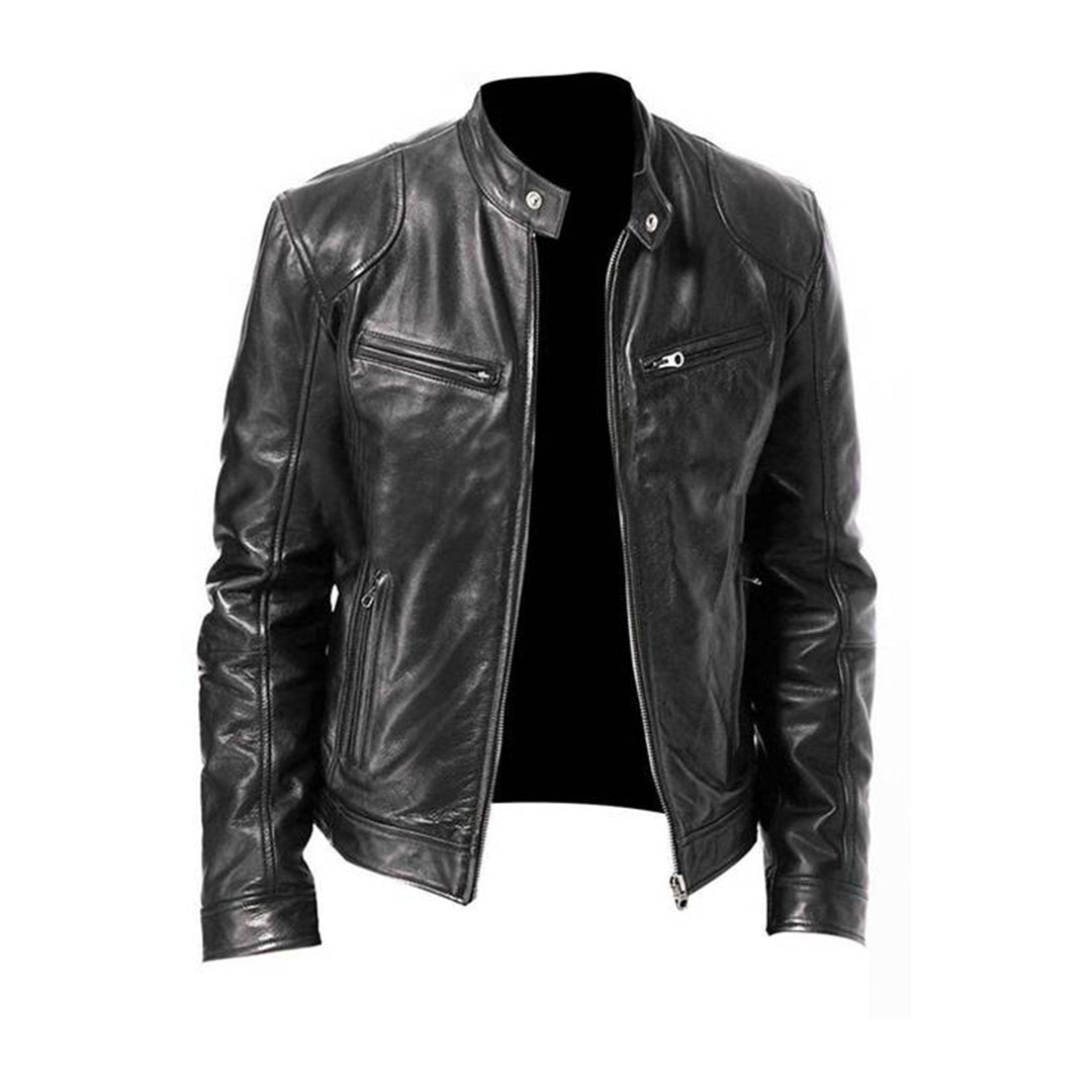 Classic Leather Moto Jacket