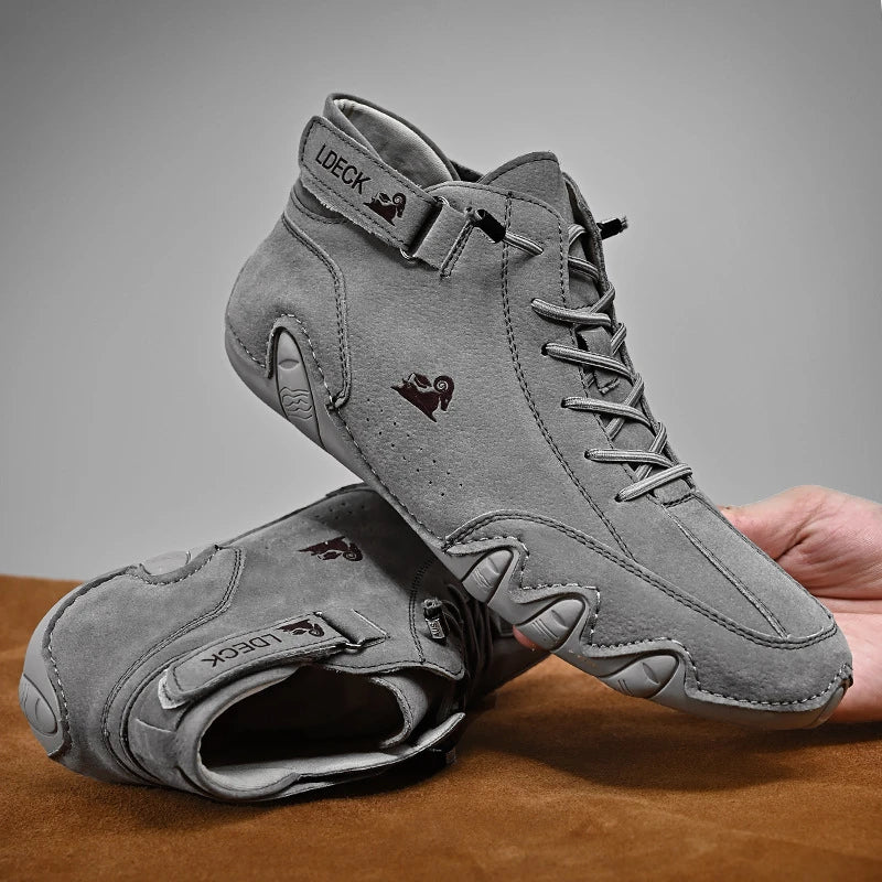Men’s RetroGrip High-Top Outdoor Trek Sneakers