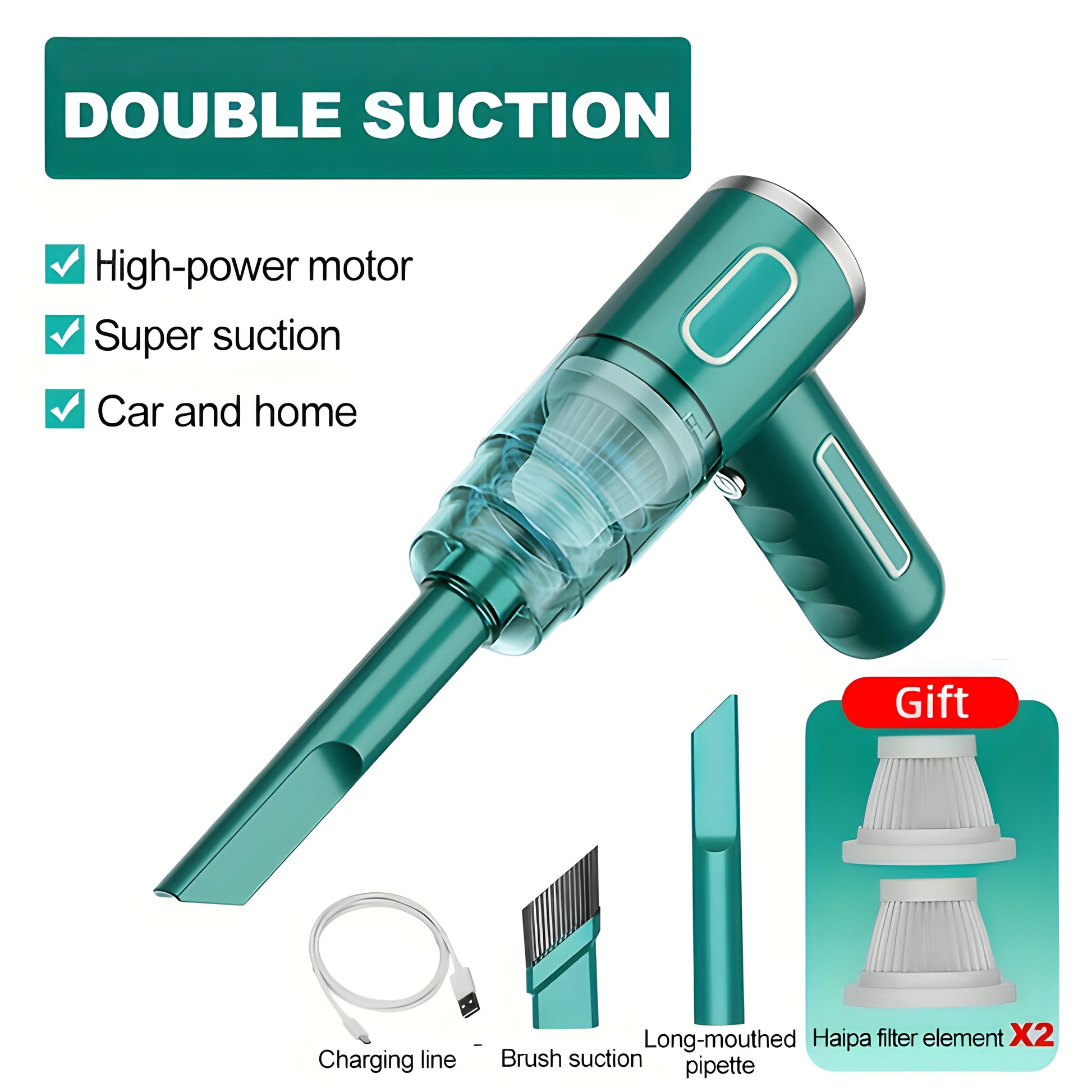Portable USB Rechargeable Vacuum Cleaner