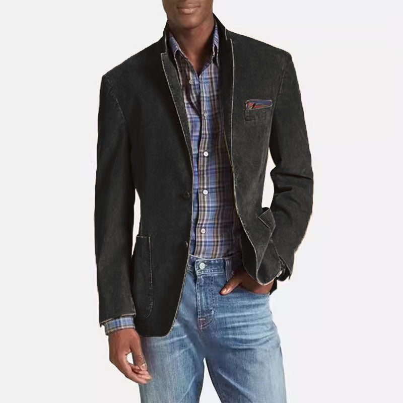Wool-Blend Tailored Blazer