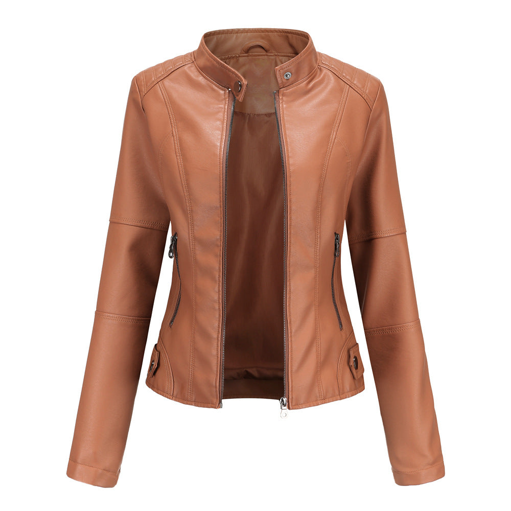 Sierra Faux-Leather Zip Jacket