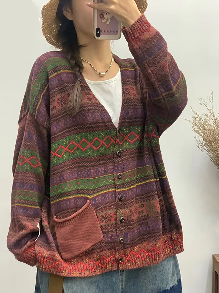 Ravenna Geometric Knit Sweater