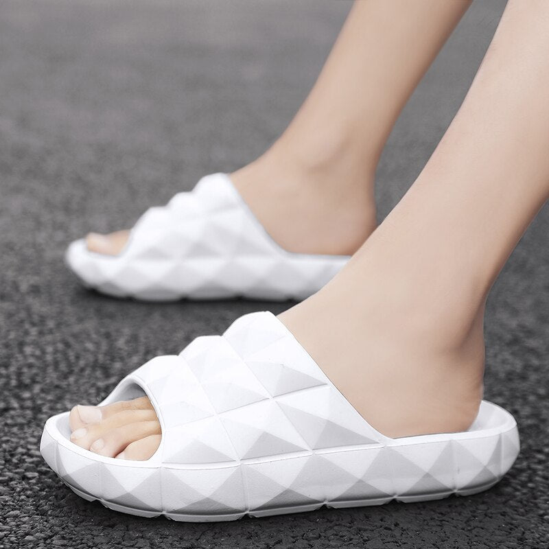 GeoStep 3D Slip-On Sandals