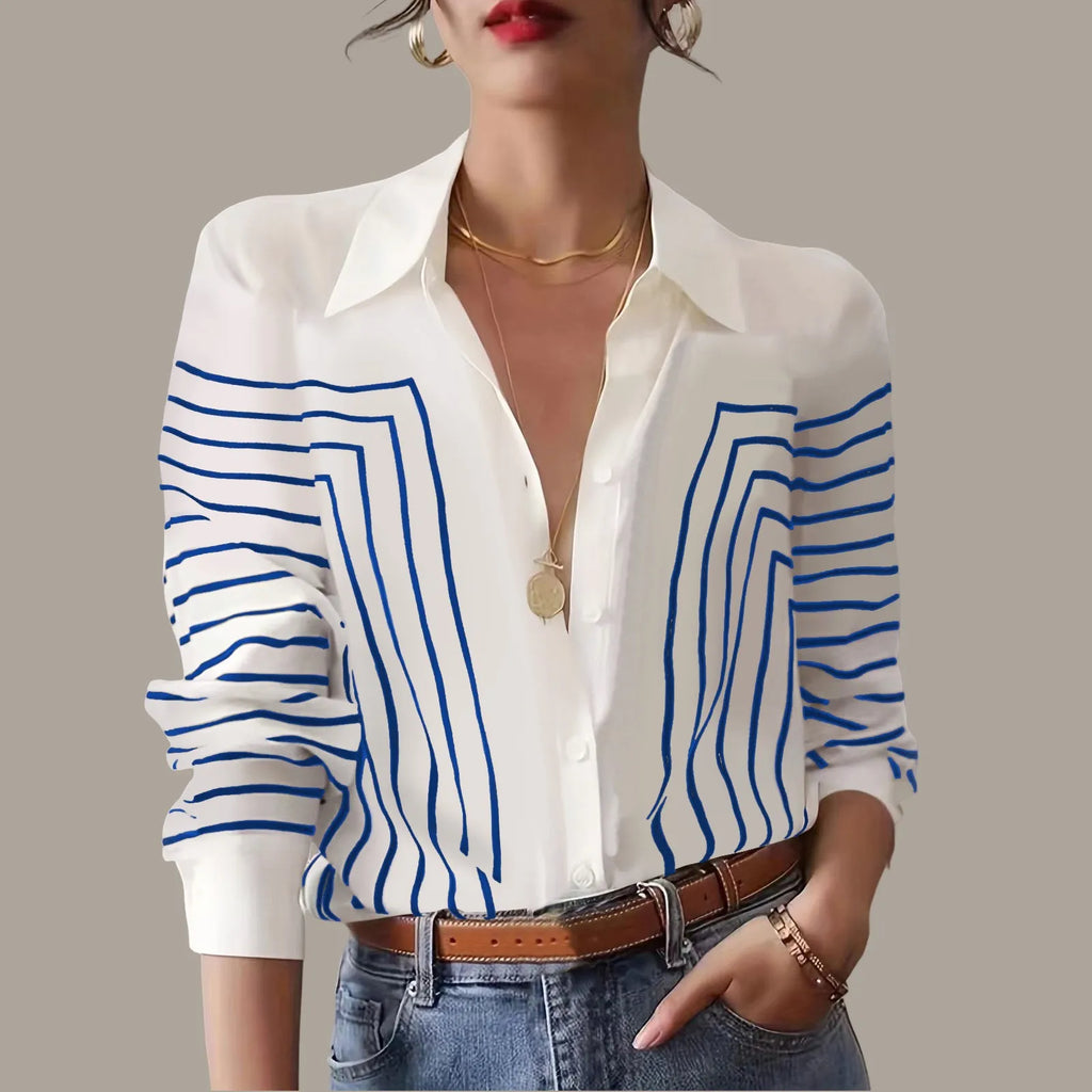 Liora Striped Button Shirt