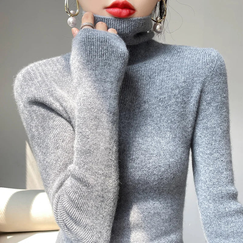 Auria Soft Ribbed Turtleneck