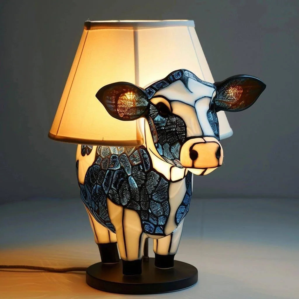 Brighton Glass Cow Lamp