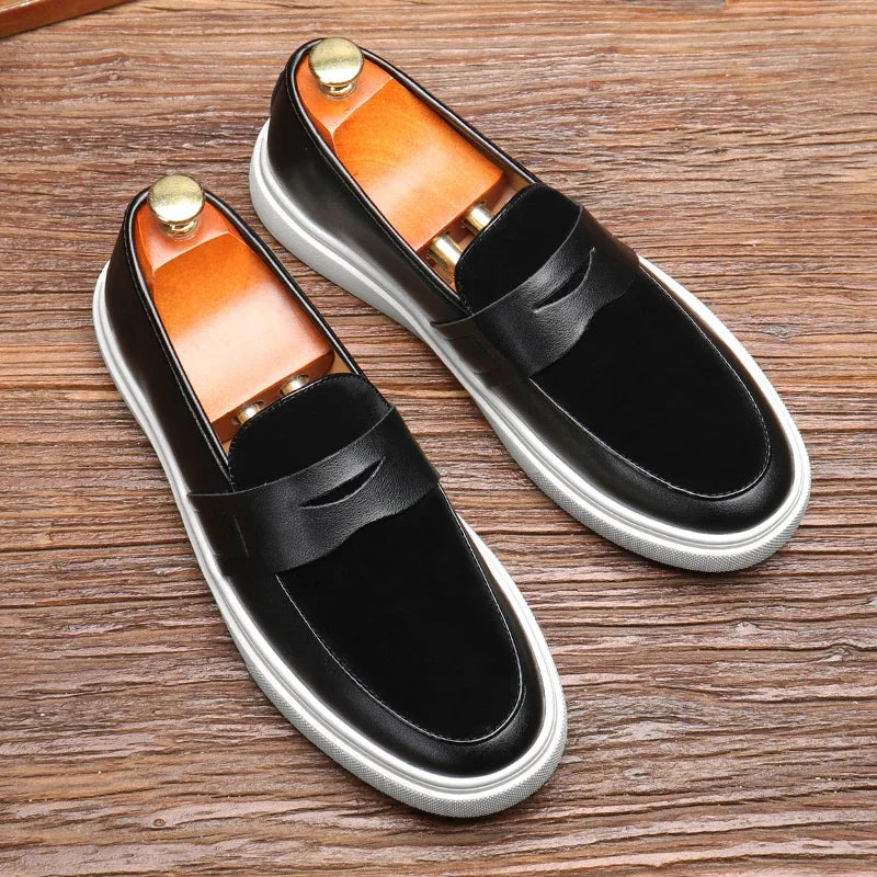 Ravello Leather Slip-On Loafers