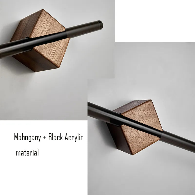 Mahogany Sliding Towel Rack