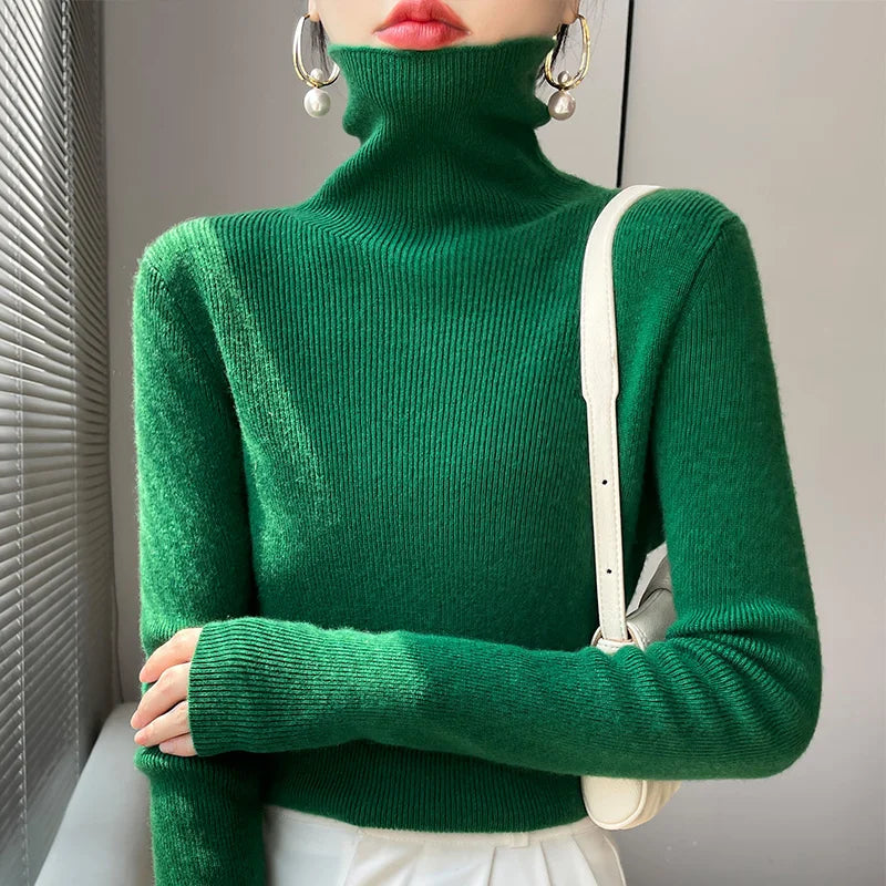 Auria Soft Ribbed Turtleneck