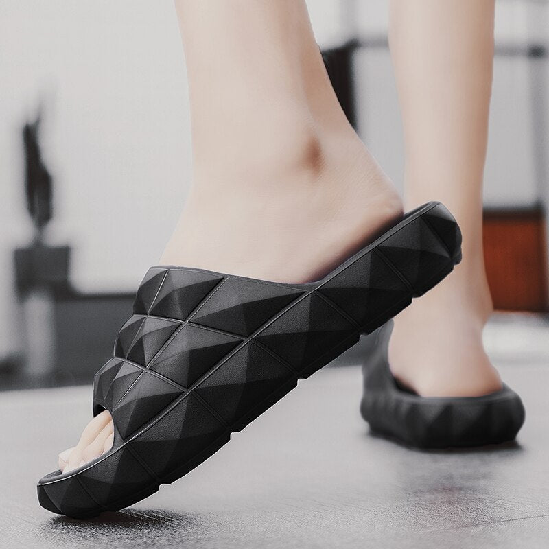 GeoStep 3D Slip-On Sandals