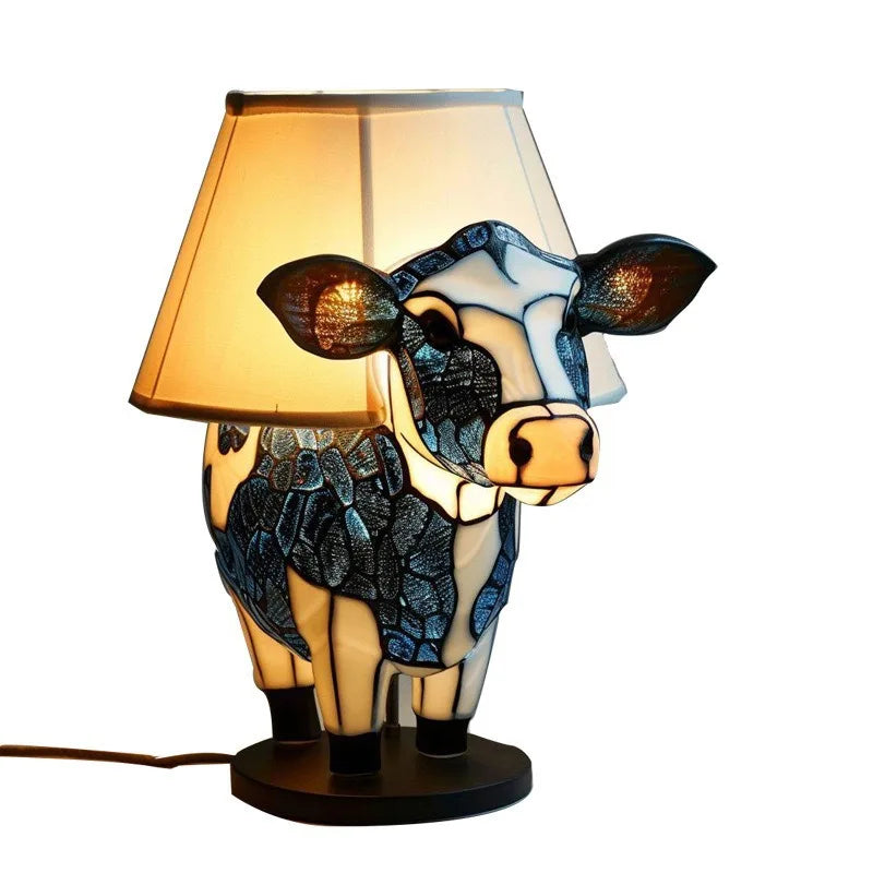 Brighton Glass Cow Lamp