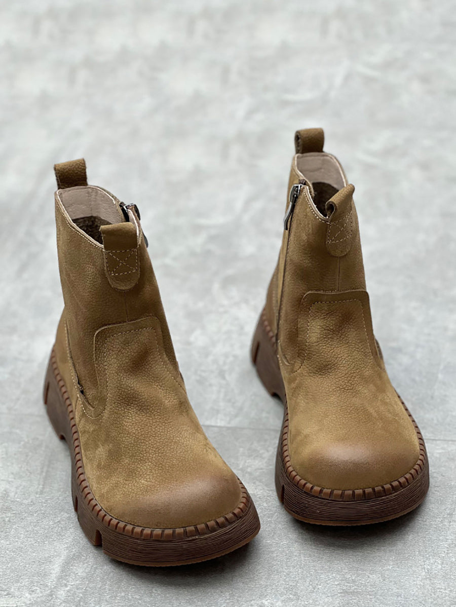 Palermo Leather Platform Boots