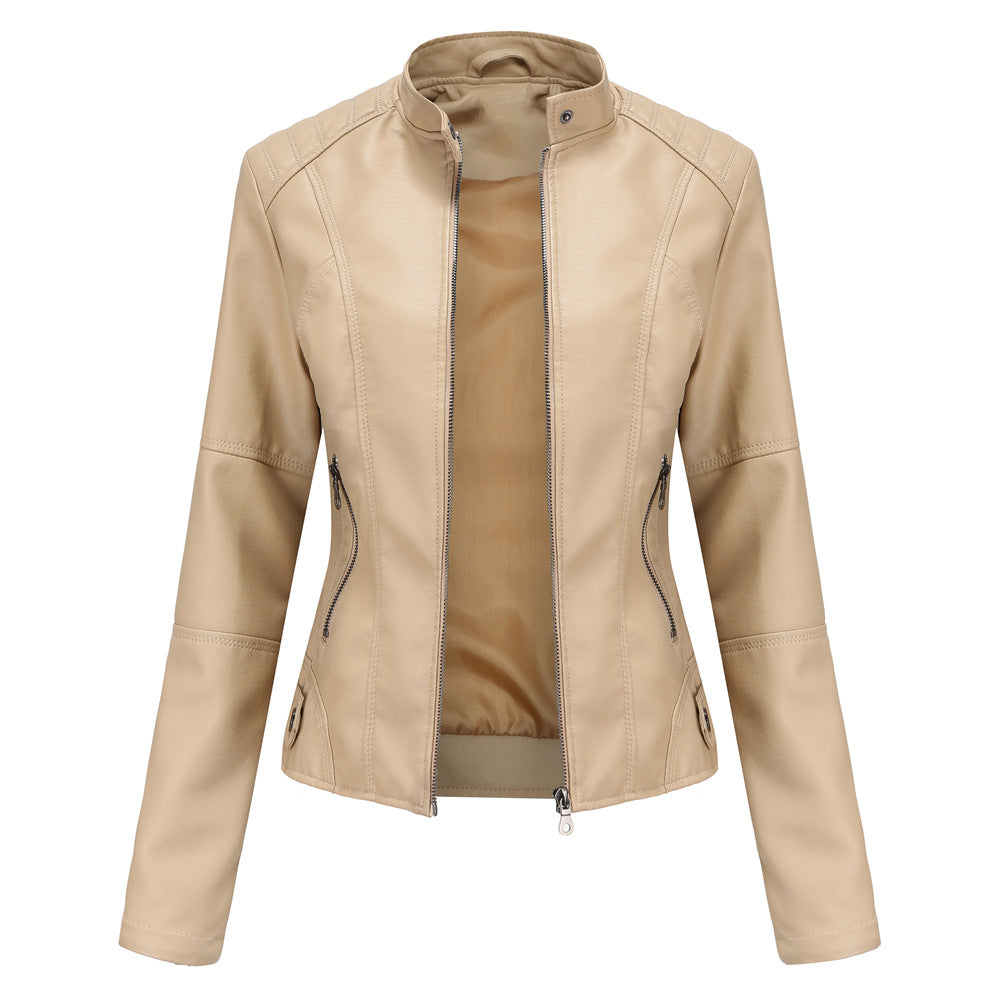 Sierra Faux-Leather Zip Jacket
