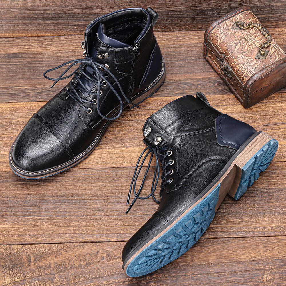 Bridgemont Rugged Leather Boots