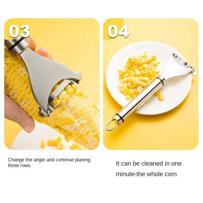 Super Fast Corn Peeler – Stainless Steel Kitchen Tool