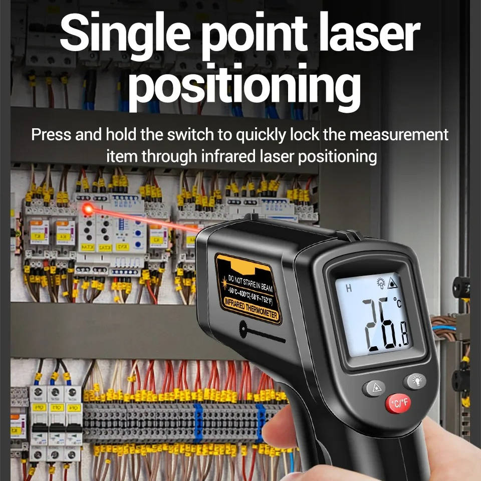 Infrared Laser Thermometer – All-in-One Digital Temperature Gun