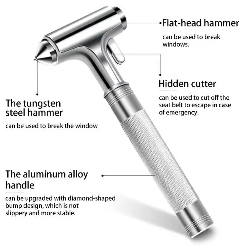 Emergency Car Safety Hammer with Seatbelt Cutter
