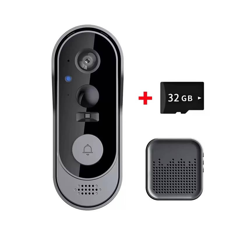 Wireless Smart Video Doorbell – HD, Night Vision, No Subscription