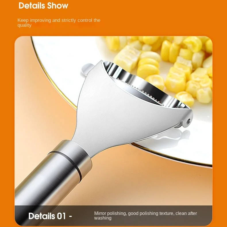 Super Fast Corn Peeler – Stainless Steel Kitchen Tool