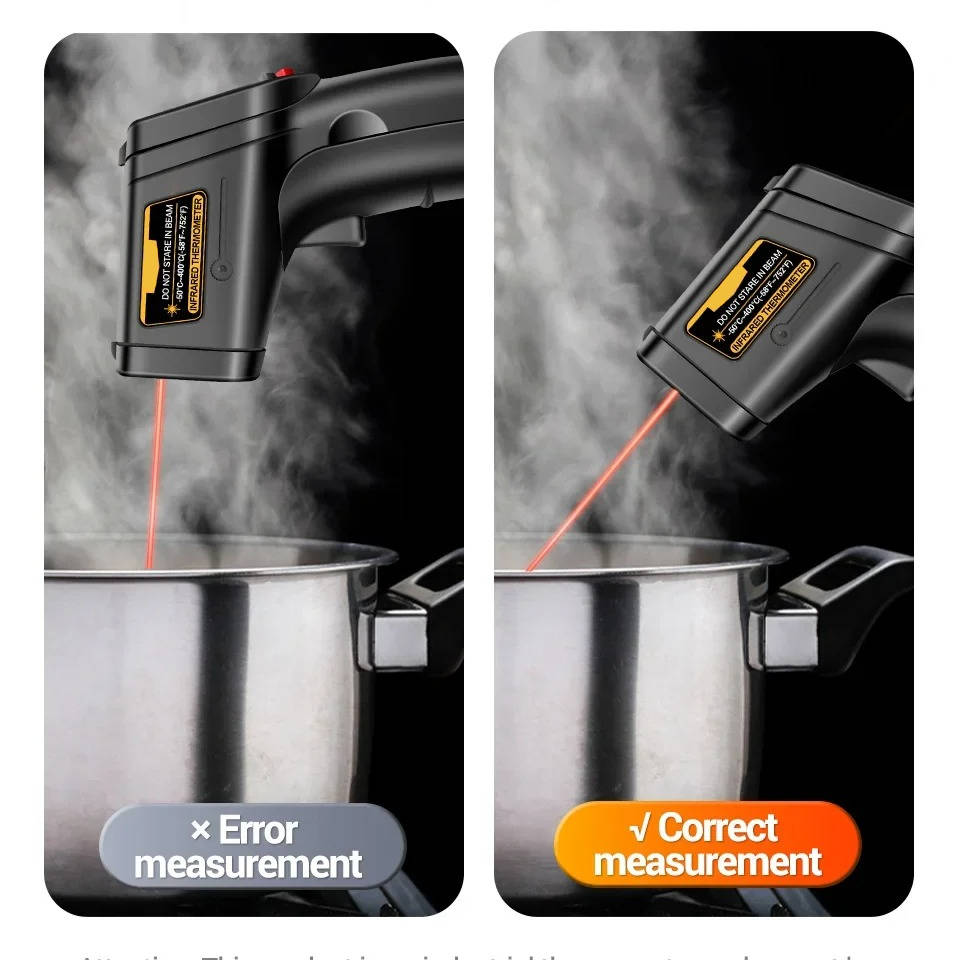 Infrared Laser Thermometer – All-in-One Digital Temperature Gun