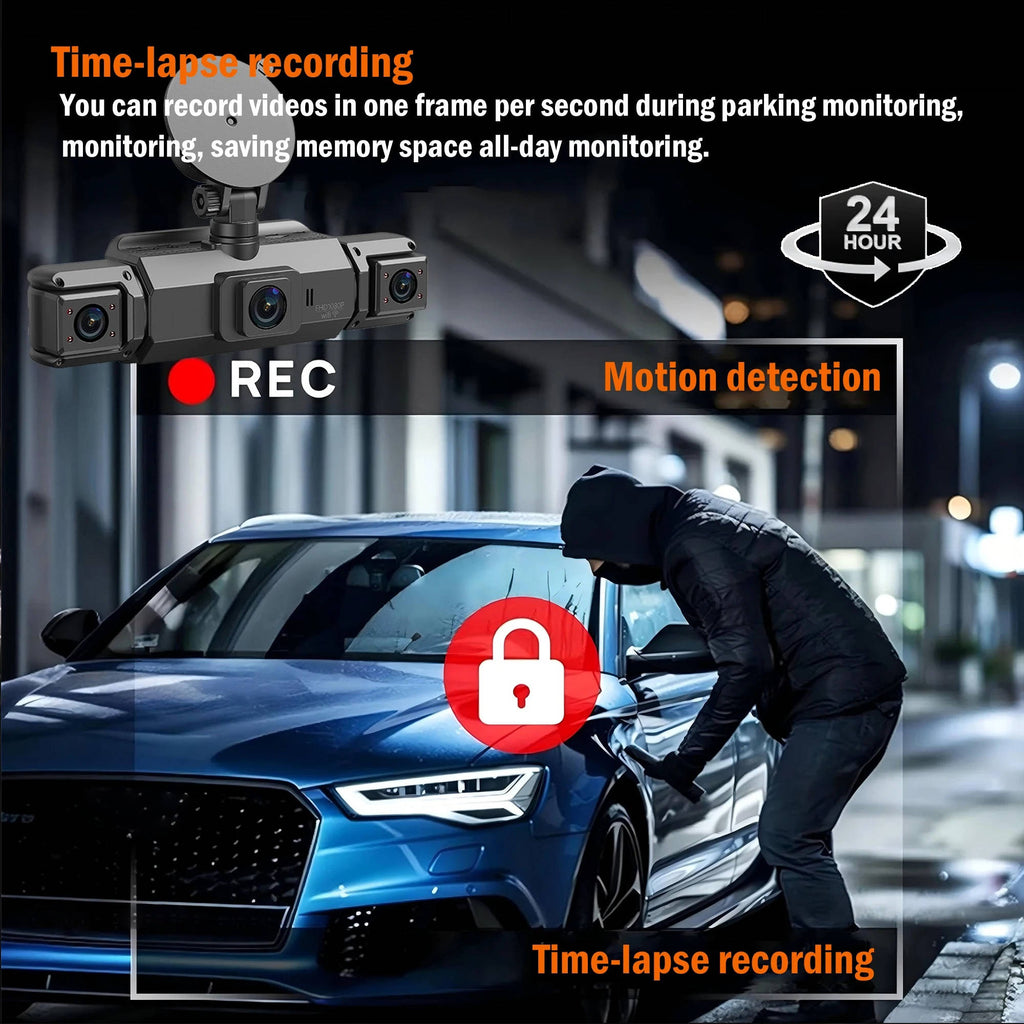 Wireless Car Dash Cam – Front & Rear with Night Vision