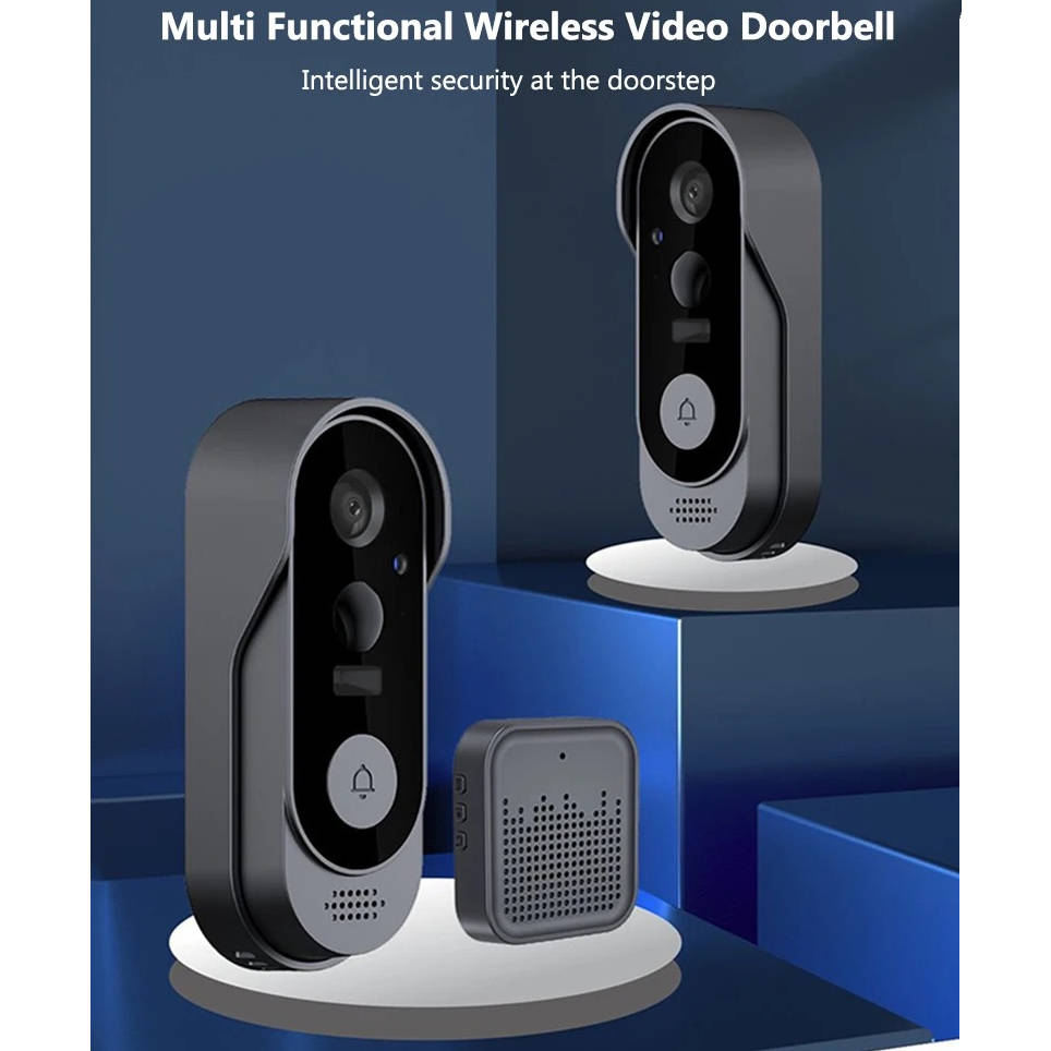 Wireless Smart Video Doorbell – HD, Night Vision, No Subscription