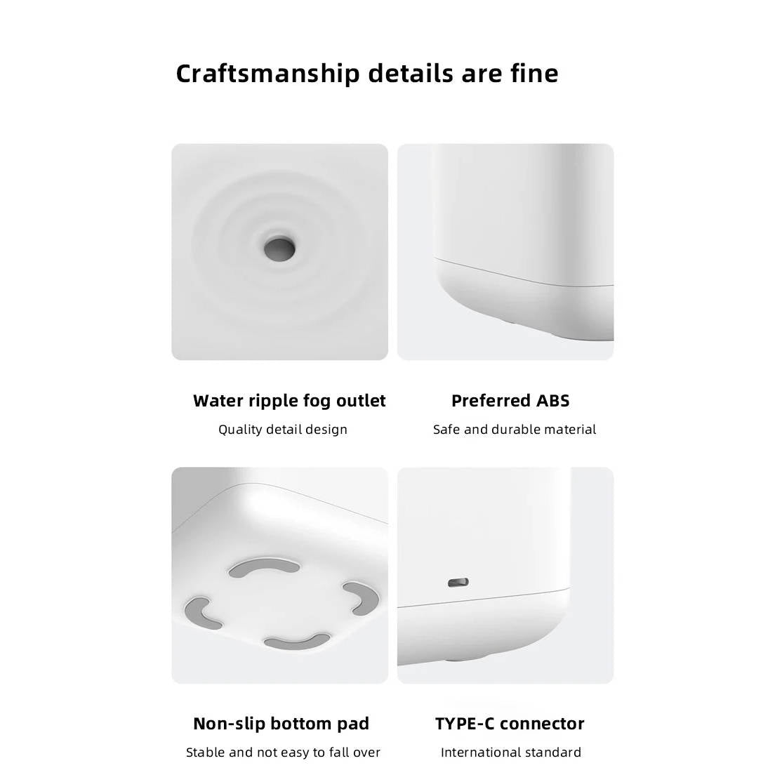 Small Humidifier with LED Display – Quiet Air Moisturizer for Home & Office