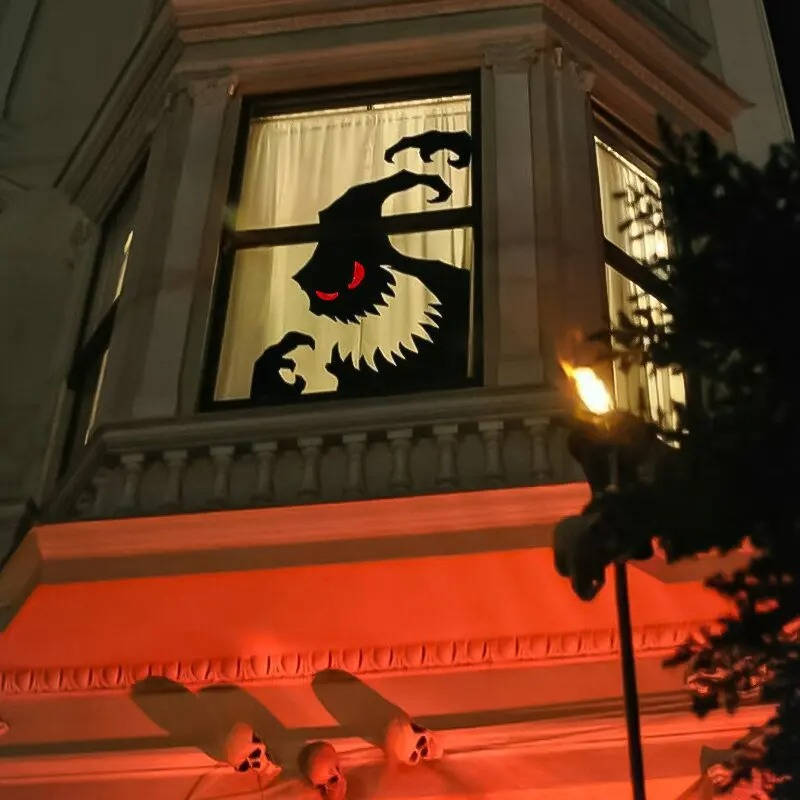 Creepy Window Silhouette Stickers