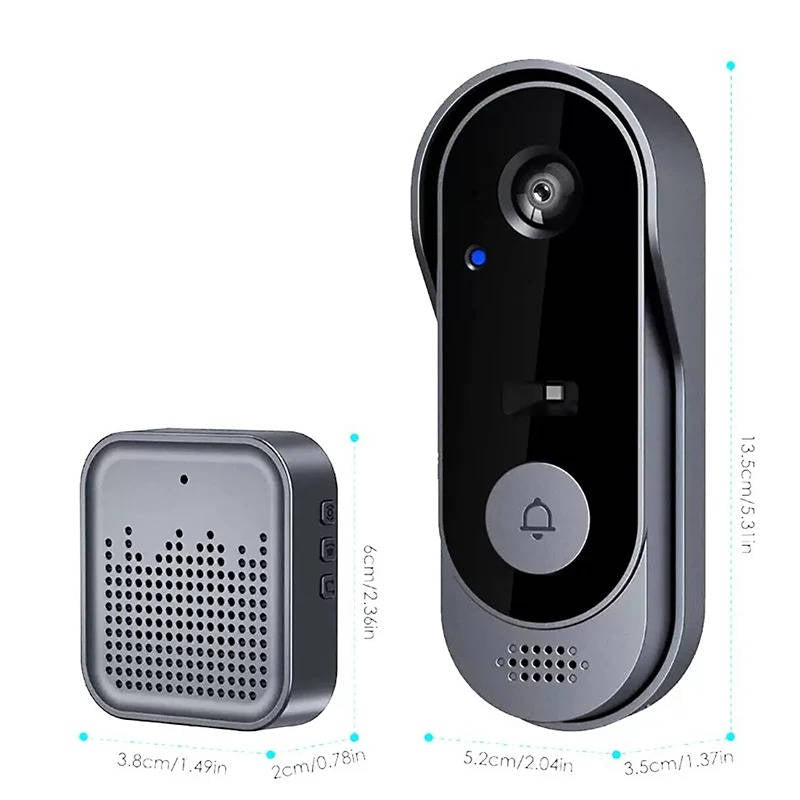 Wireless Smart Video Doorbell – HD, Night Vision, No Subscription