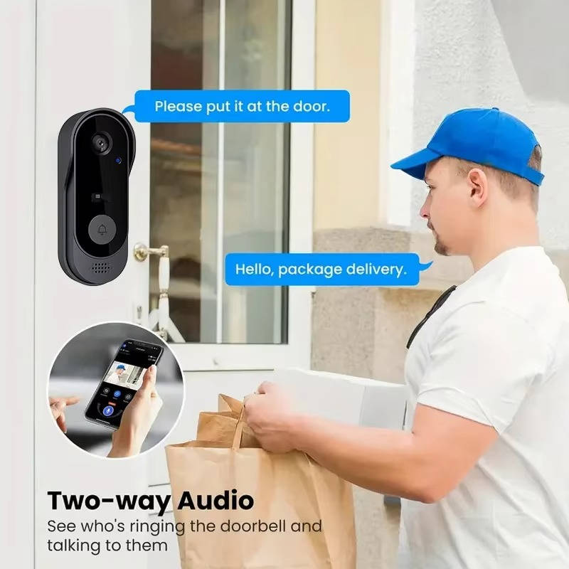 Wireless Smart Video Doorbell – HD, Night Vision, No Subscription