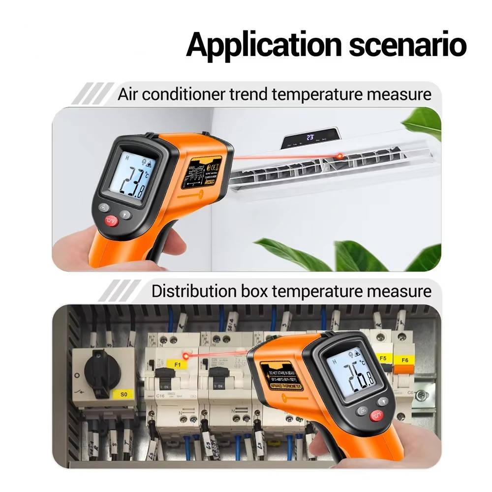 Infrared Laser Thermometer – All-in-One Digital Temperature Gun