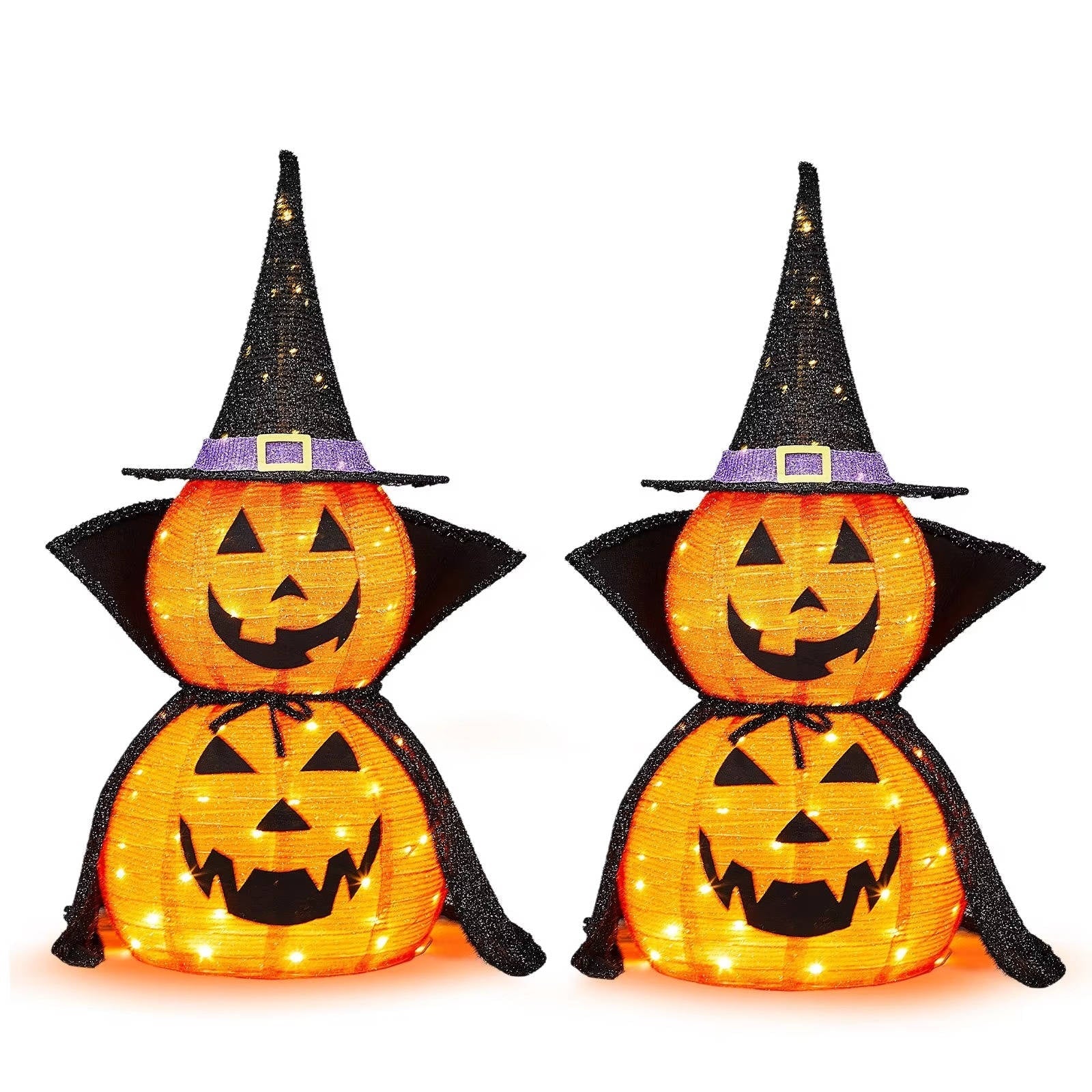 Collapsible LED Pumpkin Garden Decoration Set