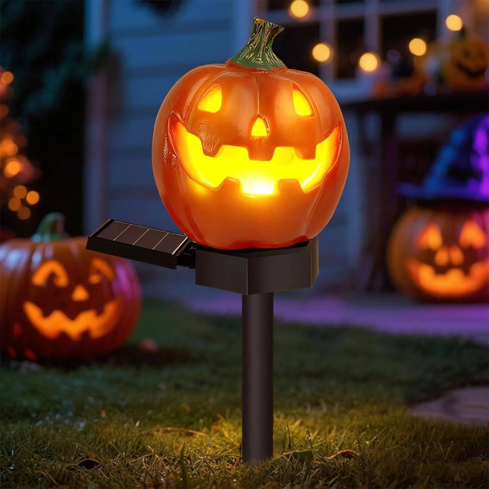 LED Pumpkin Pathway Lights for Outdoor Decoration