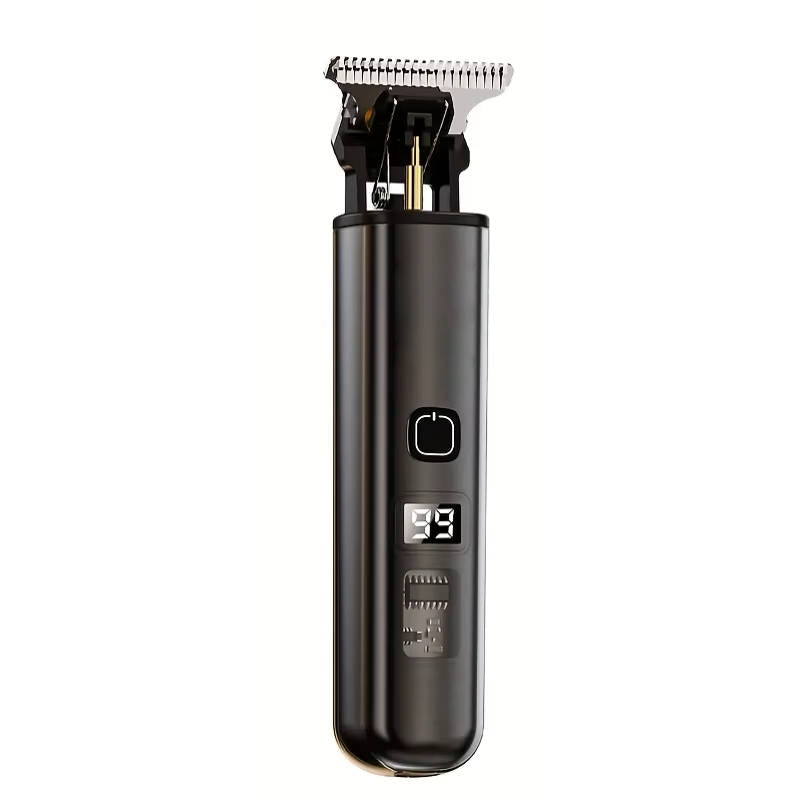 Professional Cordless Hair Clippers – Precision Trimmer with LED Display