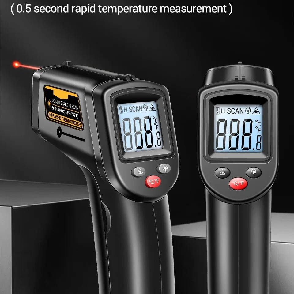 Infrared Laser Thermometer – All-in-One Digital Temperature Gun