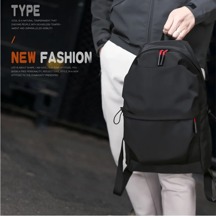 Minimalist Black Backpack – Stylish & Functional Everyday Bag