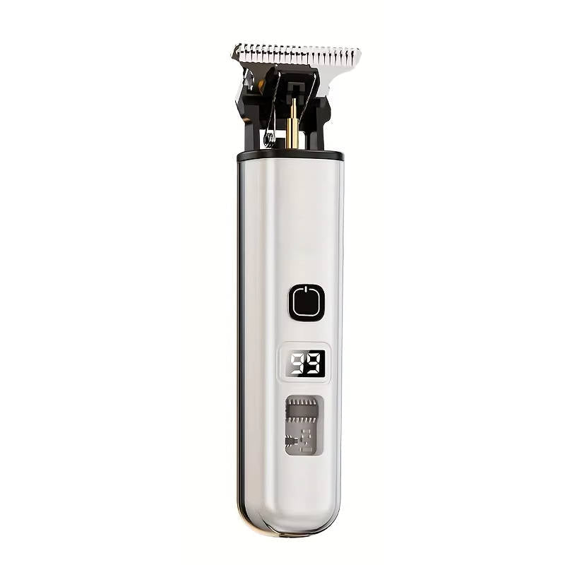 Professional Cordless Hair Clippers – Precision Trimmer with LED Display