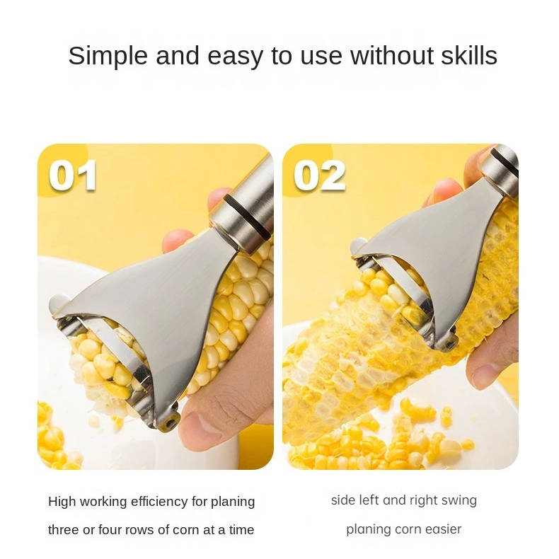 Super Fast Corn Peeler – Stainless Steel Kitchen Tool