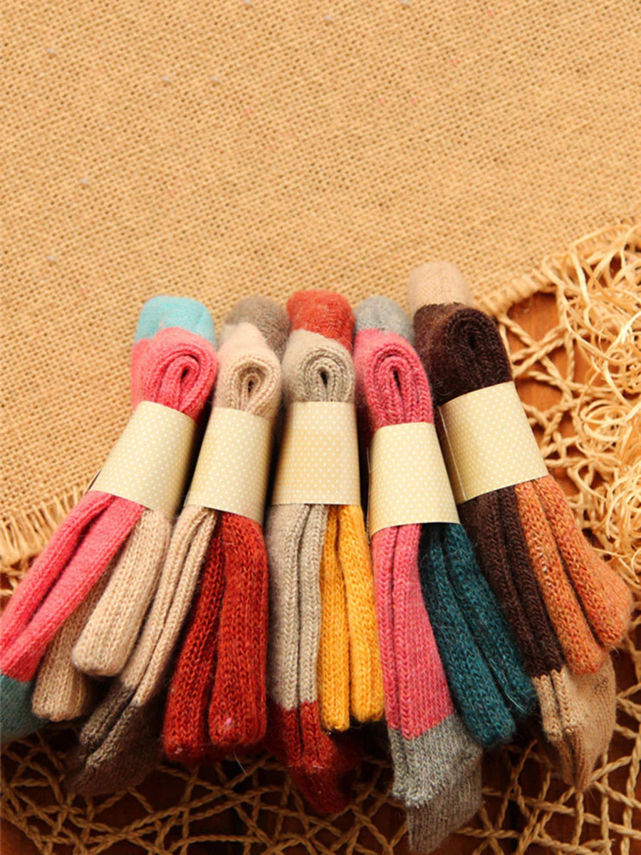 Cozy Winter Wool Socks – 5 Pair Set