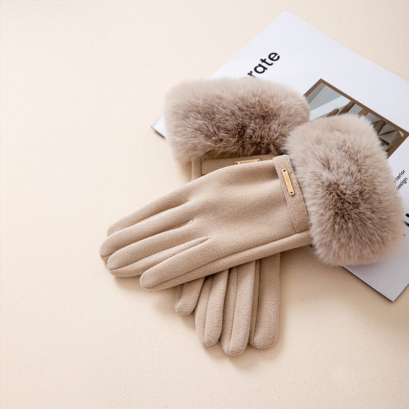 Brindon Faux-Fur Winter Gloves