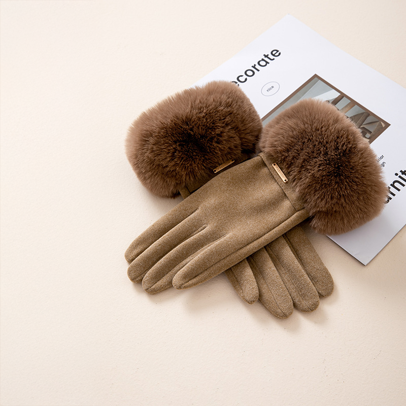 Brindon Faux-Fur Winter Gloves