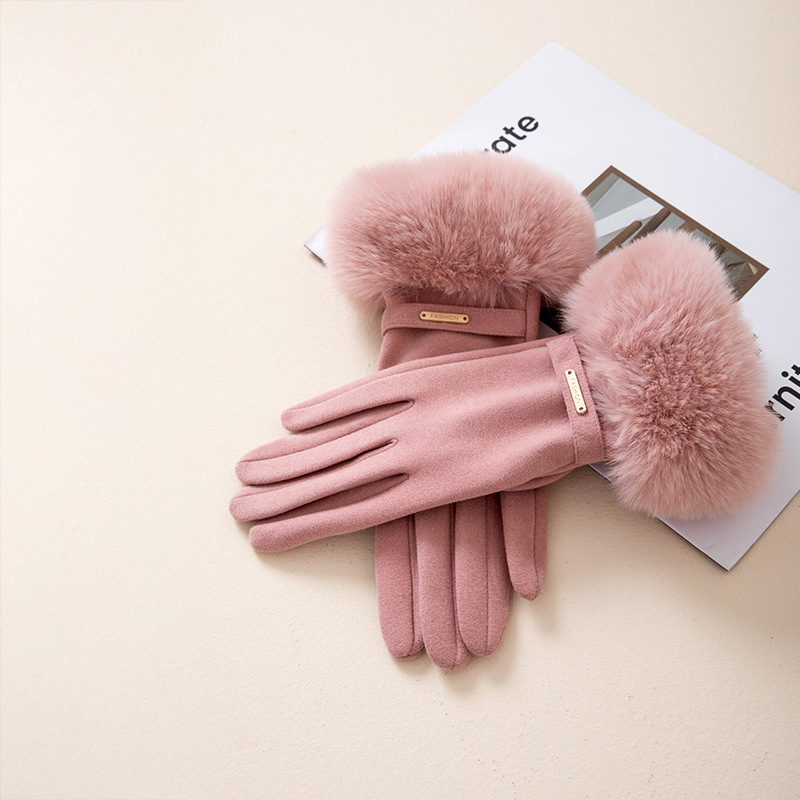 Brindon Faux-Fur Winter Gloves
