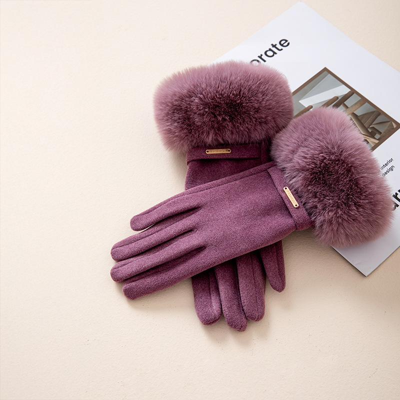 Brindon Faux-Fur Winter Gloves