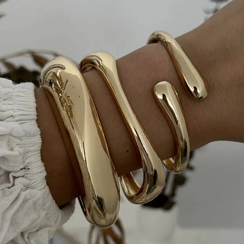 Waveform Cuff Bracelet Set