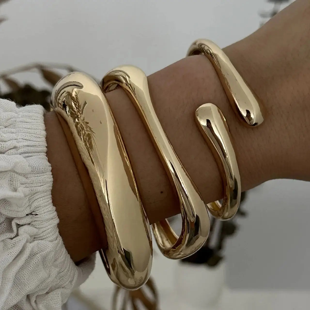 Waveform Cuff Bracelet Set