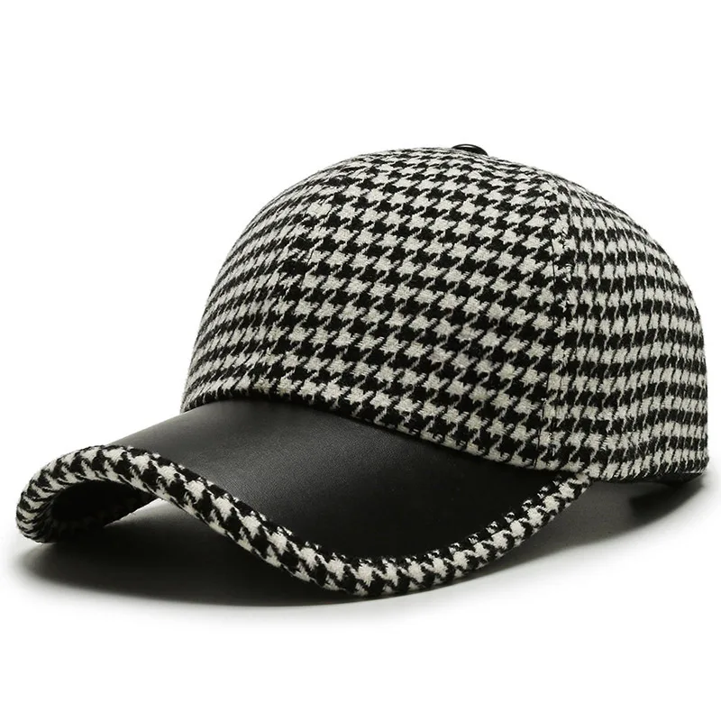 Riverton Wool-Blend Check Cap