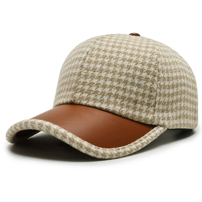 Riverton Wool-Blend Check Cap